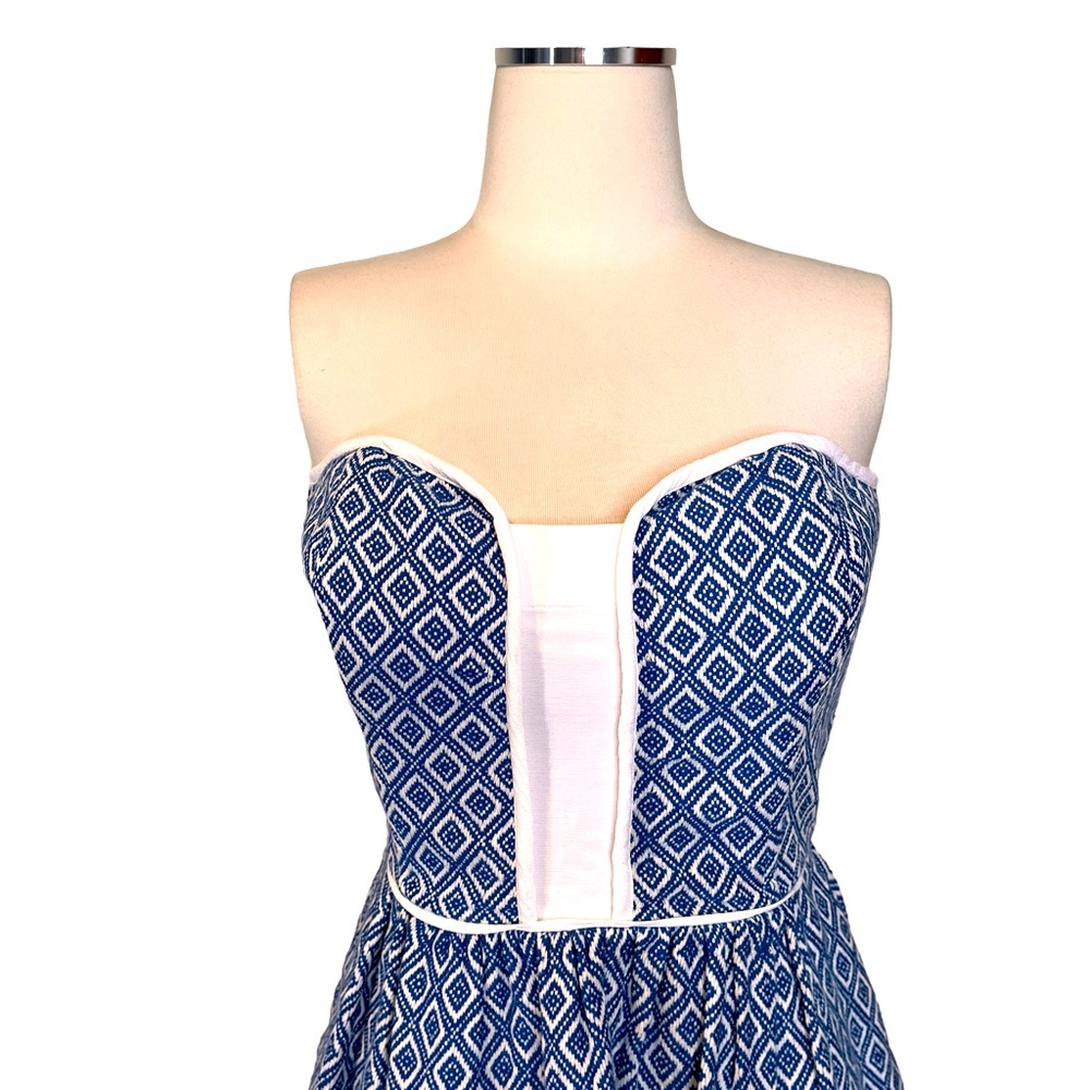 ANTHRO Ella Moss Vintage Vibes Debbie Sweetheart Dress Sz S - Picture 4 of 6